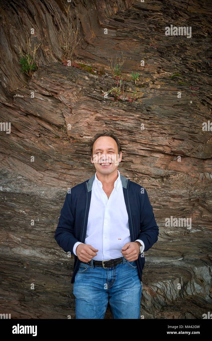 Der Winzer Markus Molitor Stockfoto