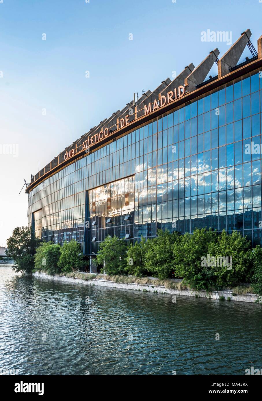 Das Estadio Vicente Calderón das Stadion von Atlético Madrid in Madrid, Spanien Stockfoto