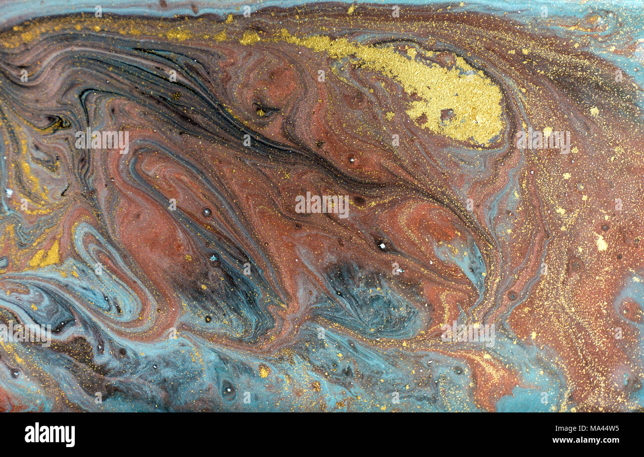 Marmor abstrakte Acryl Hintergrund. Art Marmorierung artwork Textur Stockfoto