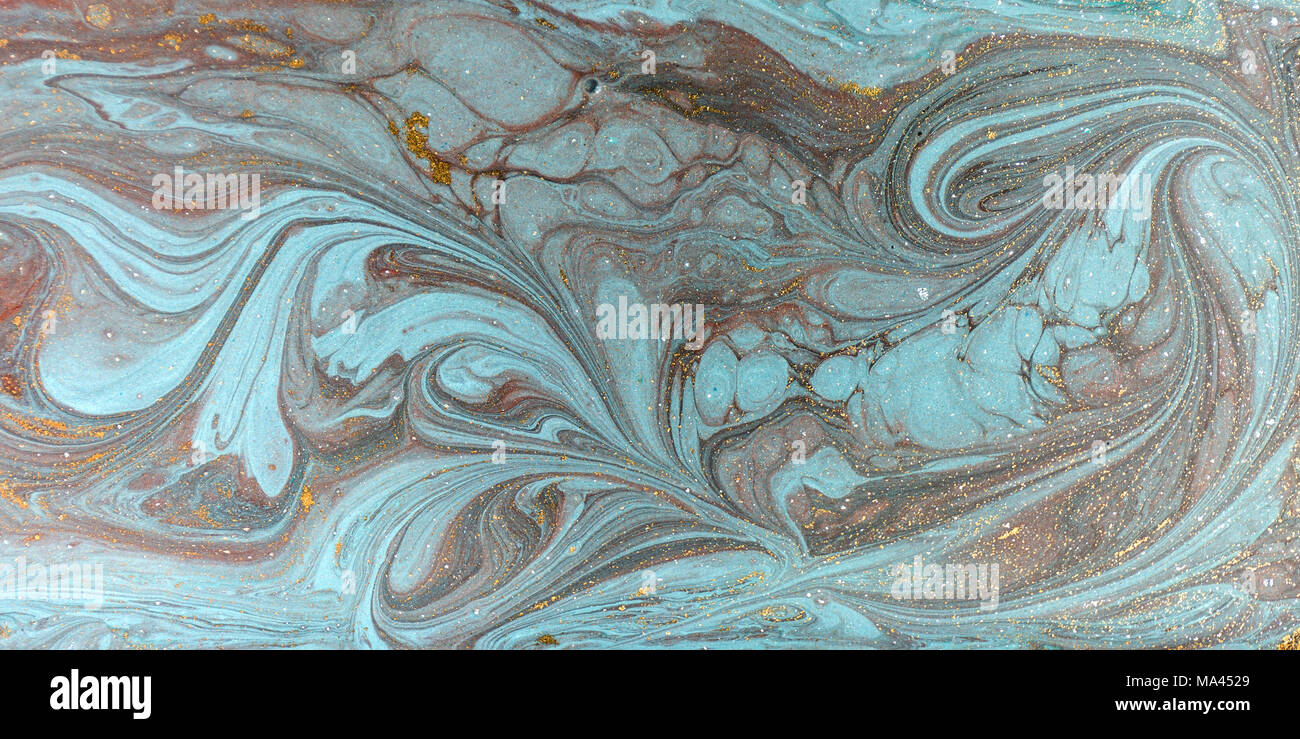 Marmor abstrakte Acryl Hintergrund. Art Marmorierung artwork Textur Stockfoto