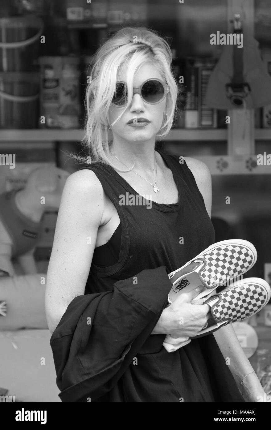 (Bild digital geändert werden monochrom) Gwen Stefani amerikanischen Singer-Songwriter Stockfoto