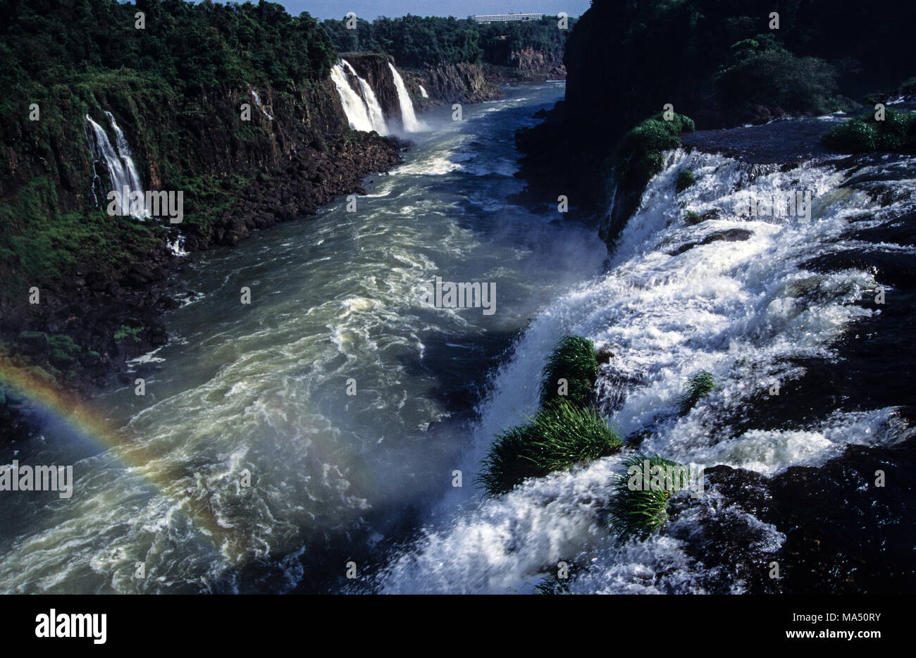 Die Iguazu Wasserfälle, Paraná, Brasilien, Südamerika Stockfoto