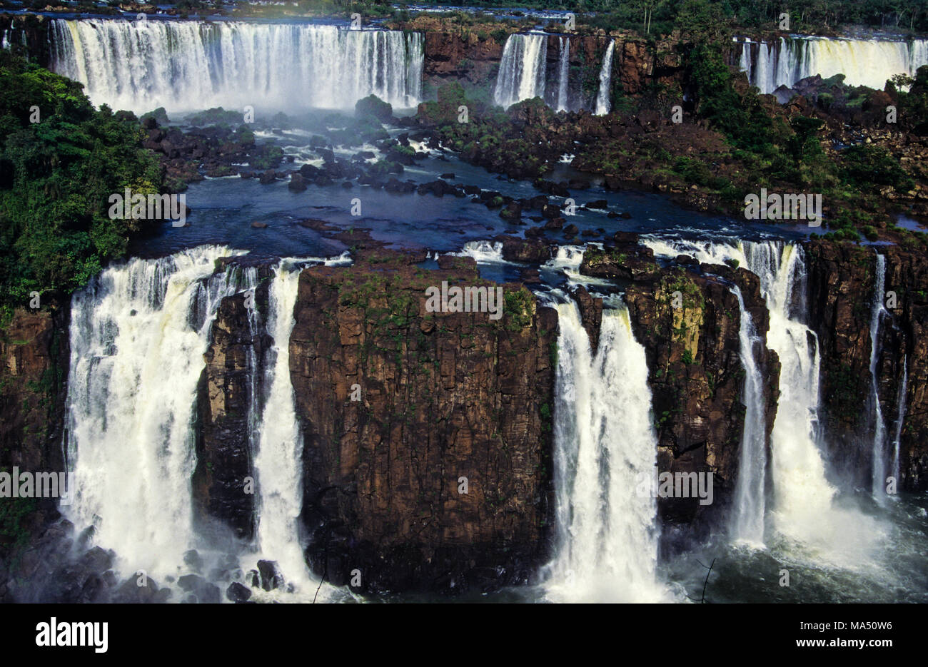 Die Iguazu Wasserfälle, Paraná, Brasilien, Südamerika Stockfoto