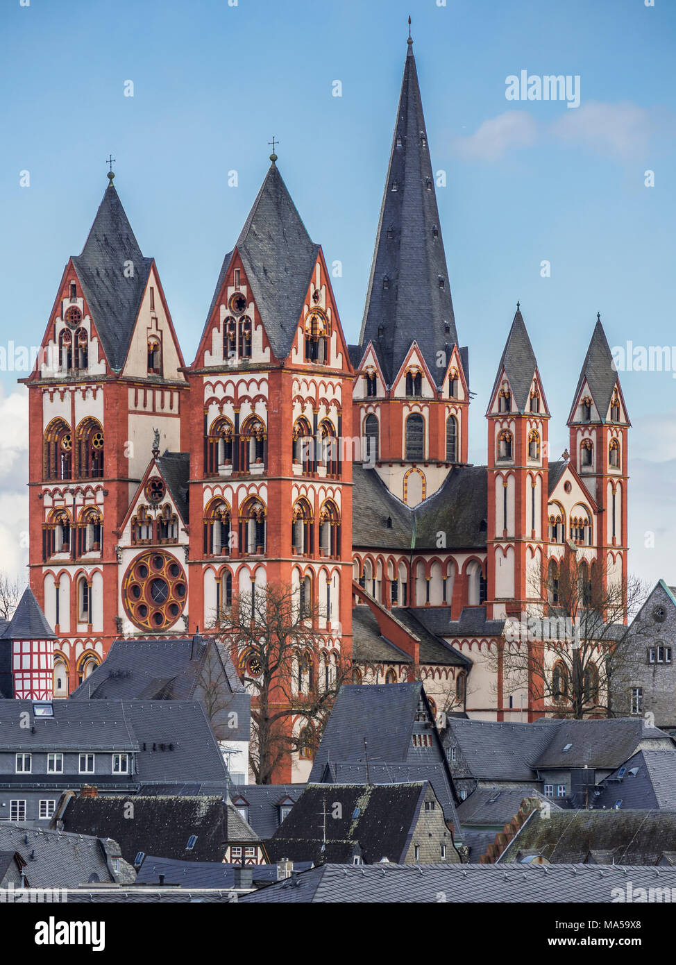 Saint George's Cathedral (Limburger Dom) in Balduinstein, Deutschland Stockfoto