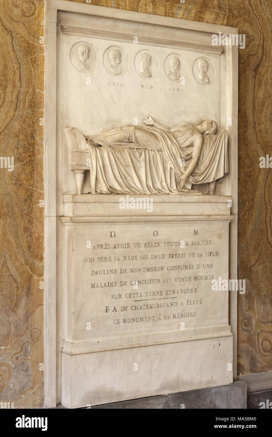 Pauline de Beaumont-San Luigi dei Francesi - Rom Stockfoto