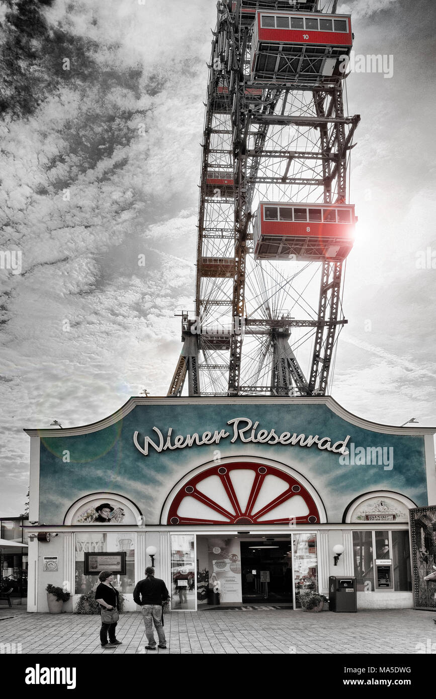 Riesenrad am Prater in Wien, Österreich Stockfoto