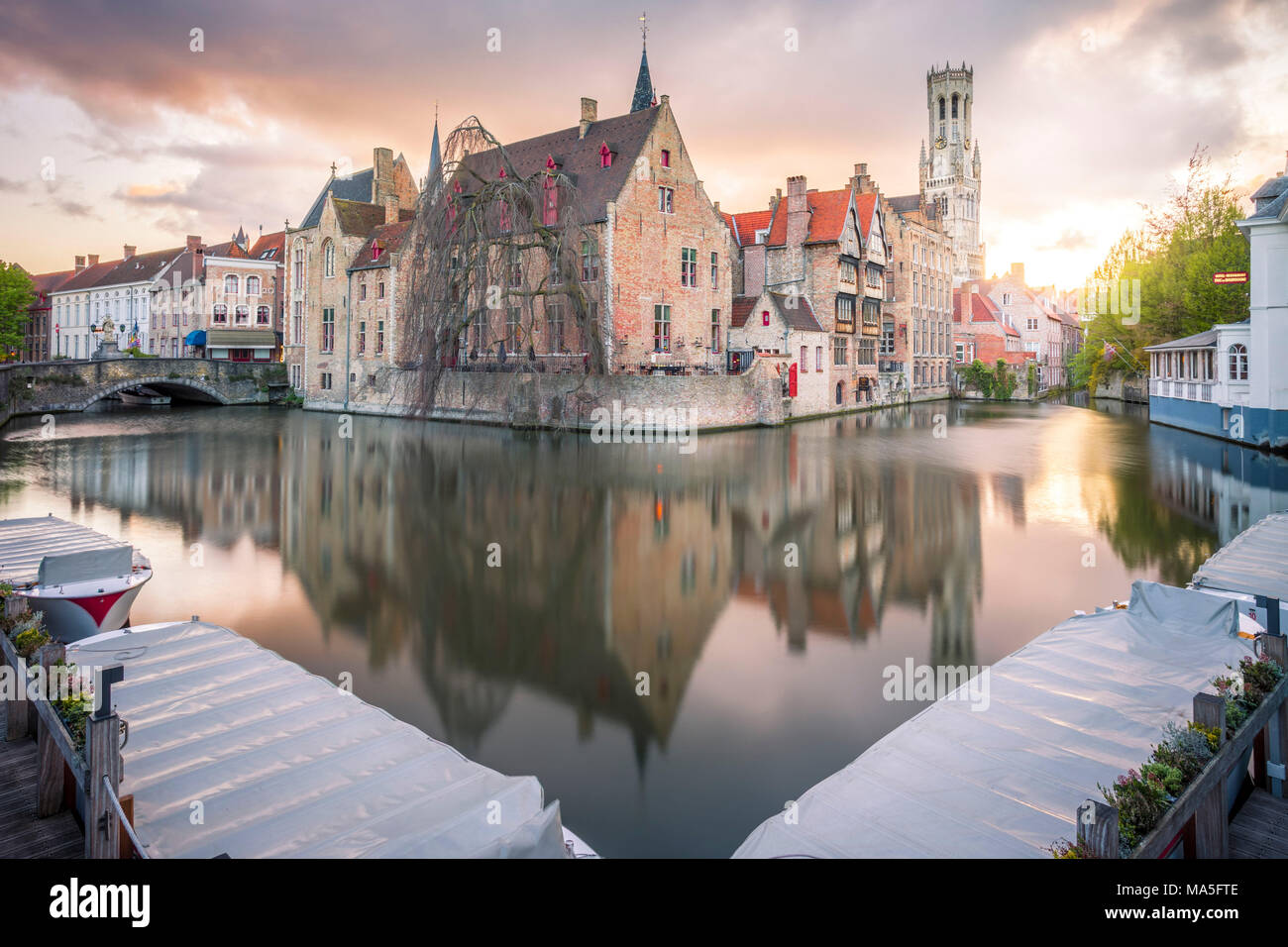 Die Altstadt von Brügge, Belgien. Stockfoto