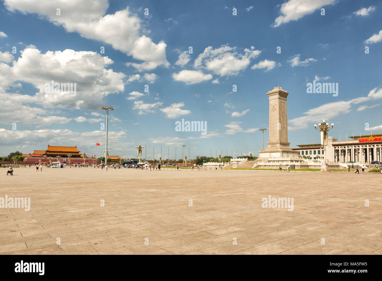Asien, Asien, Südostasien, China, Peking. Platz des Himmlischen Friedens Stockfoto