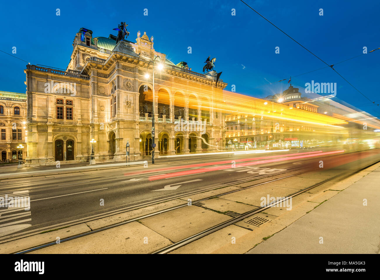 Wien, Österreich, Europa. Die Wiener Staatsoper Stockfoto