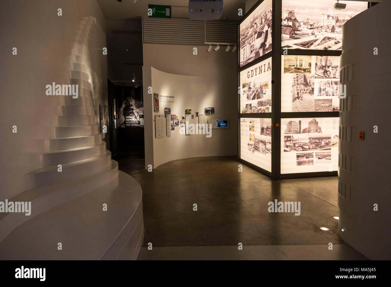 Europa, Polen, Pommern, Gdynia/Gdingen, Auswanderung Museum in Polen Stockfoto