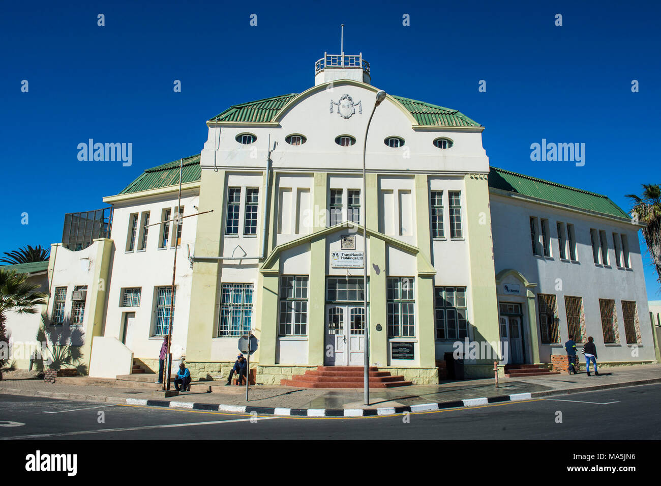 Alten kolonialen deutschen Häuser in Lüderitz, Namibia Stockfoto