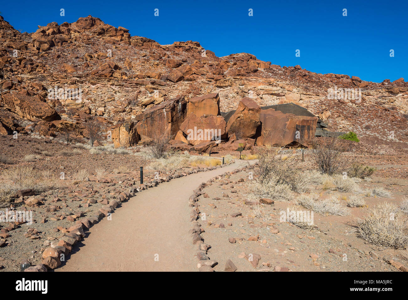 Luxuriöse Twyfelfontein Country Lodge, Damaraland, Namibia Stockfoto