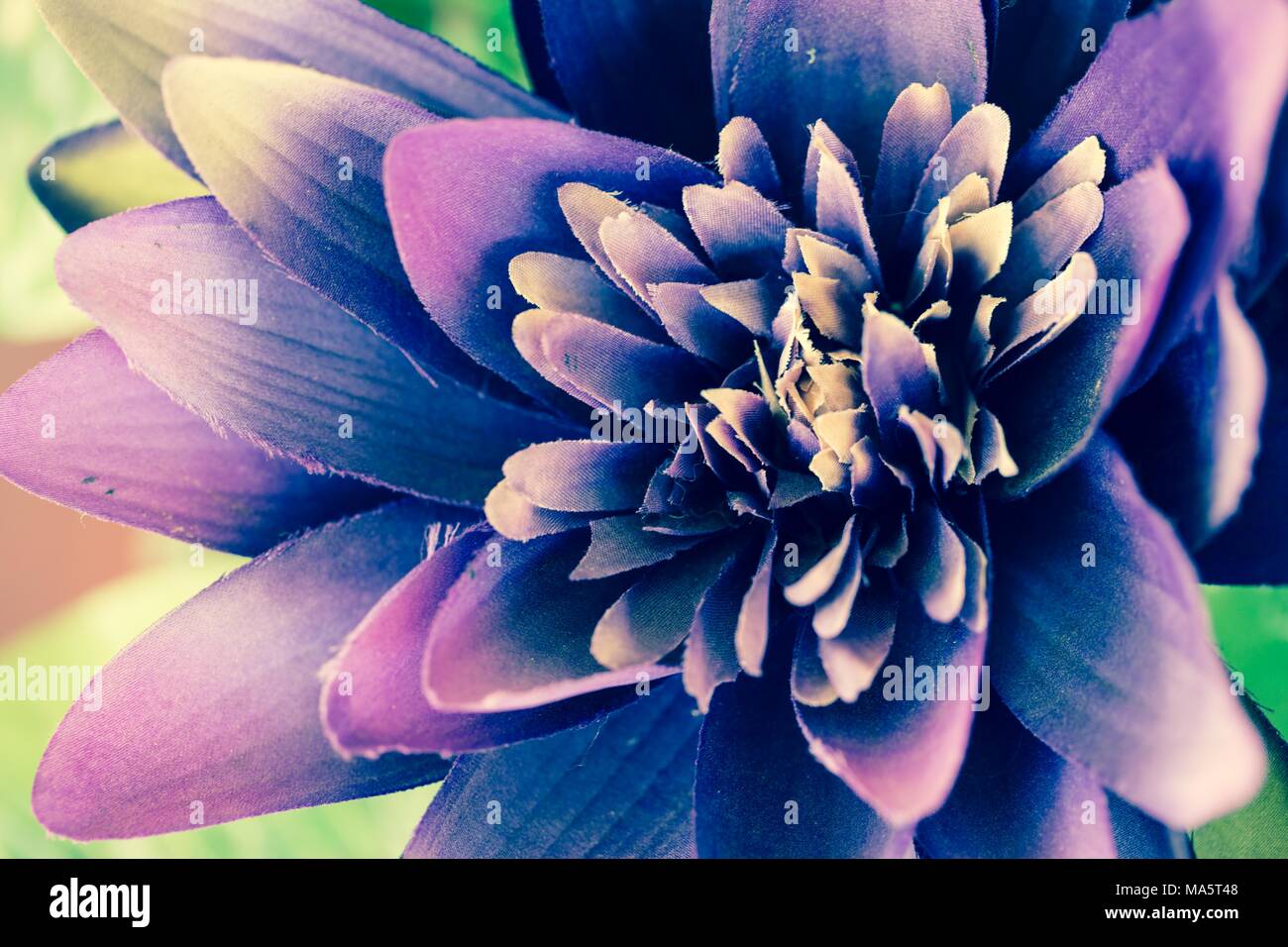 In der Nähe von künstlichen Lotus Flower Stockfoto