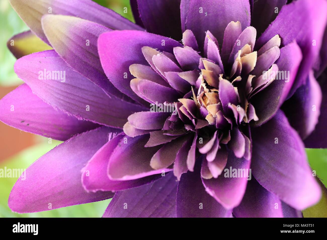 In der Nähe von künstlichen Lotus Flower Stockfoto