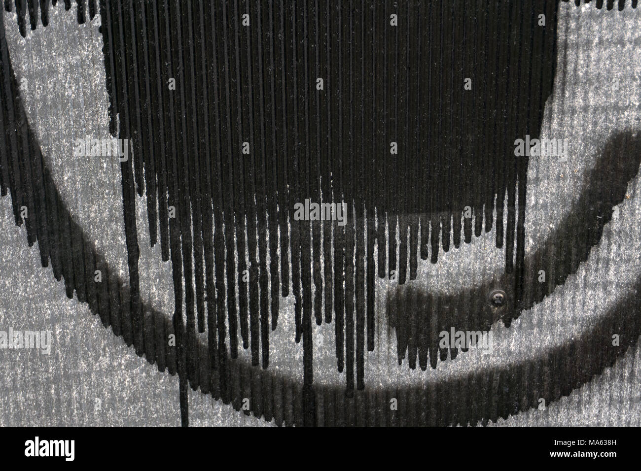 Abstrakte Ölpest fließt mit Tropfen Stockfoto