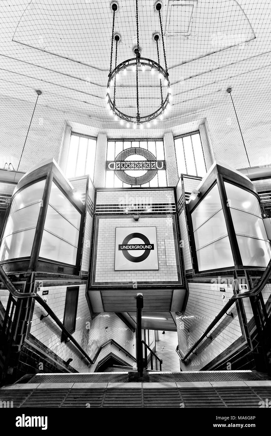 Londoner U-Bahn: Balham Stockfoto