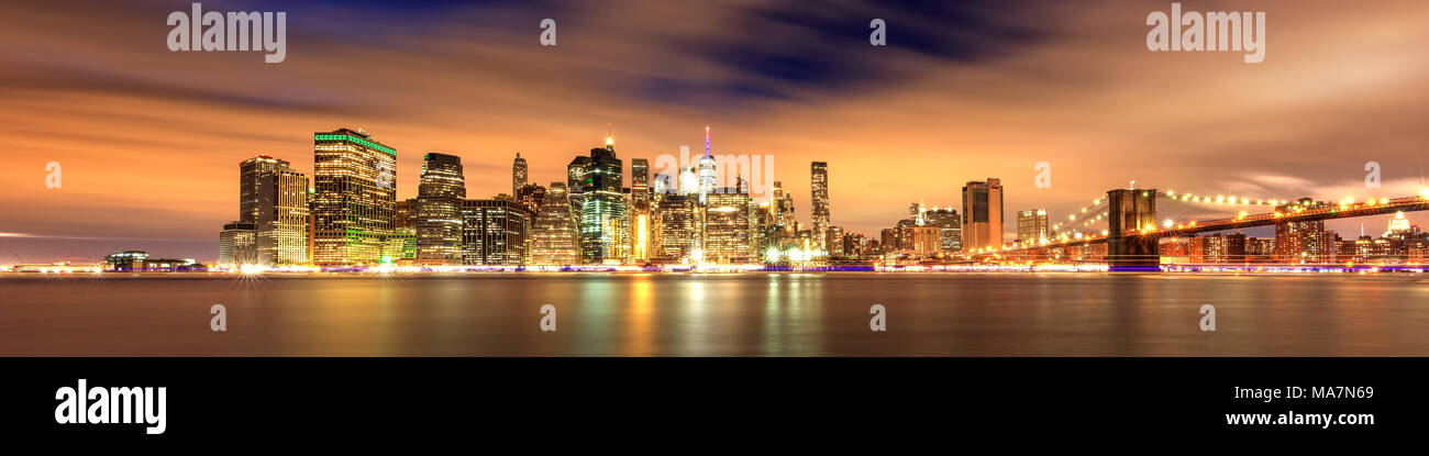 Skyline von Manhattan Stockfoto