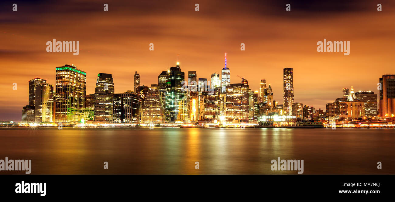 Skyline von Manhattan Stockfoto