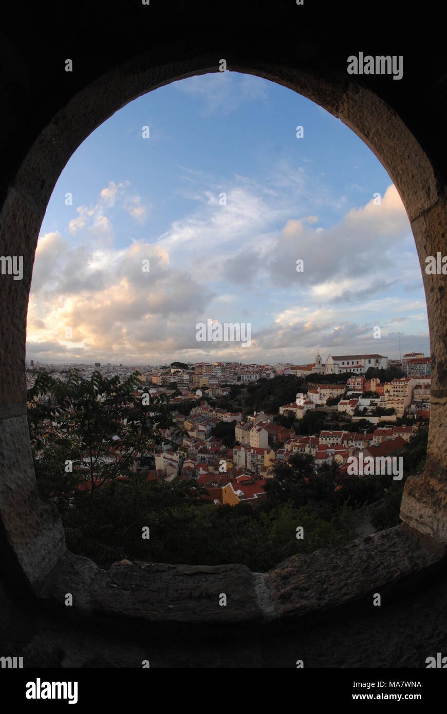 Blick auf Lissabon, Hauptstadt von Portugal Stockfoto