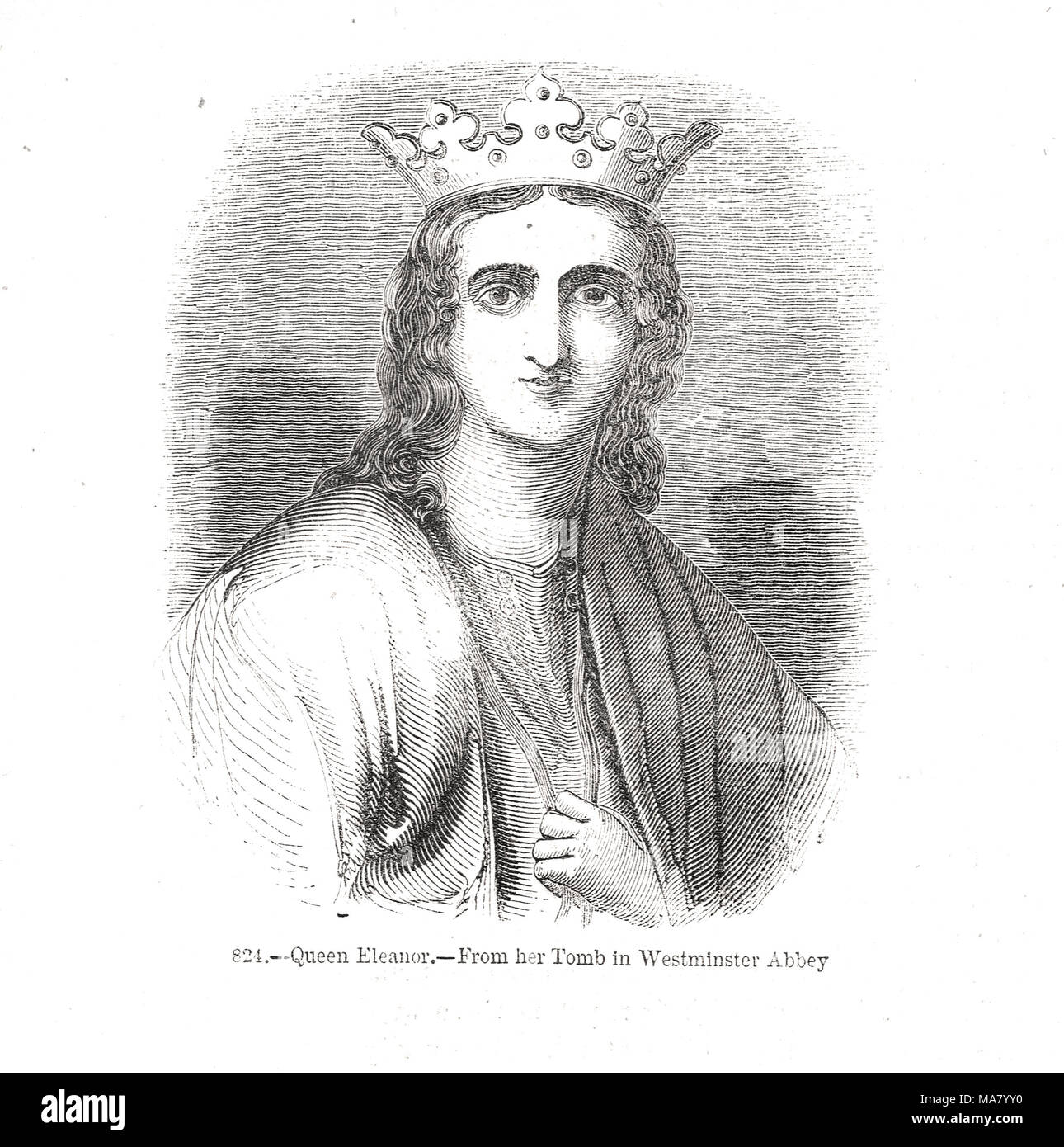 Eleonore von Kastilien, die Ehefrau von König Edward I. von England Stockfoto
