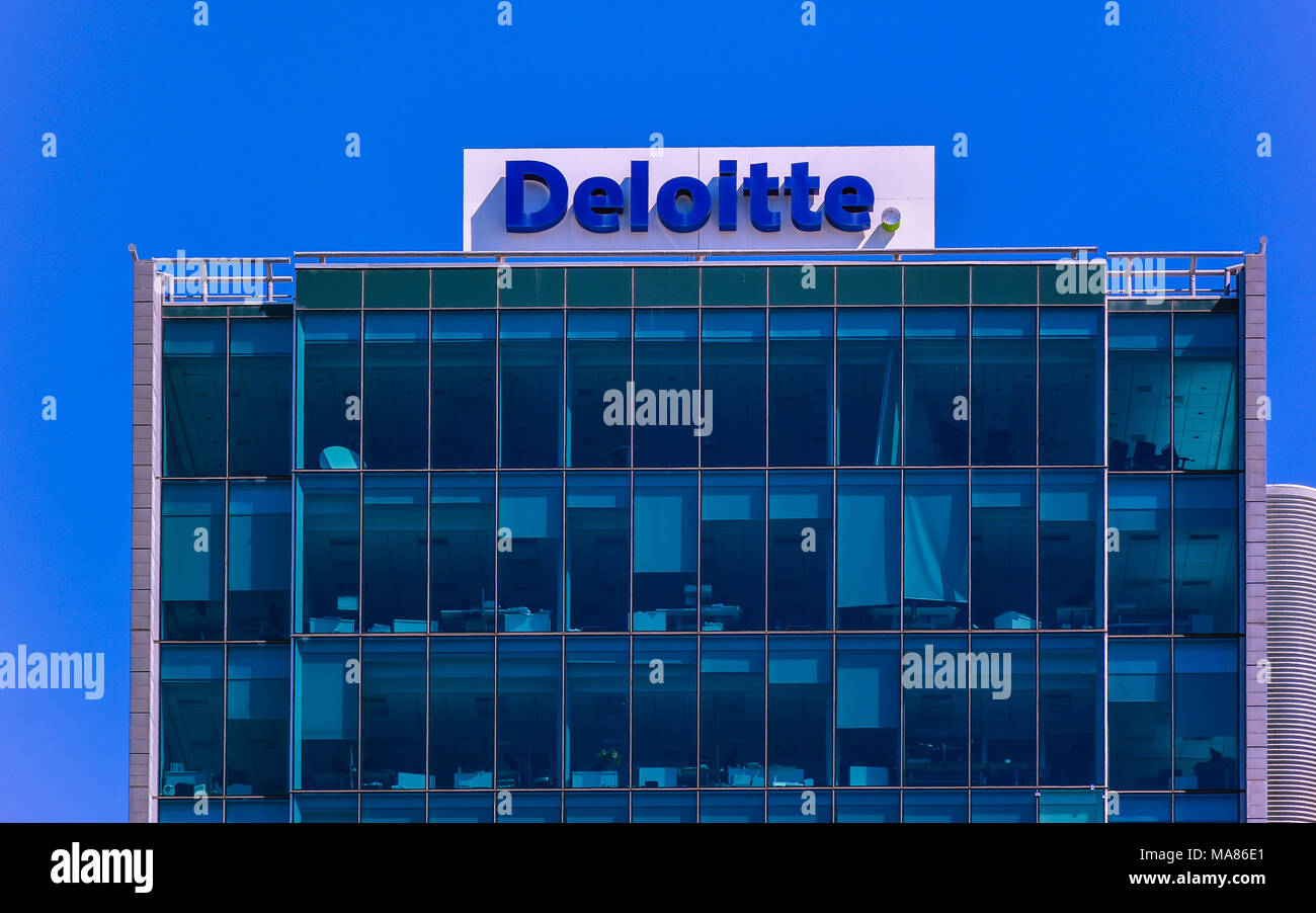 Februar 11, 2017 - Deloitte Gebäude, Wellington, Neuseeland Stockfoto
