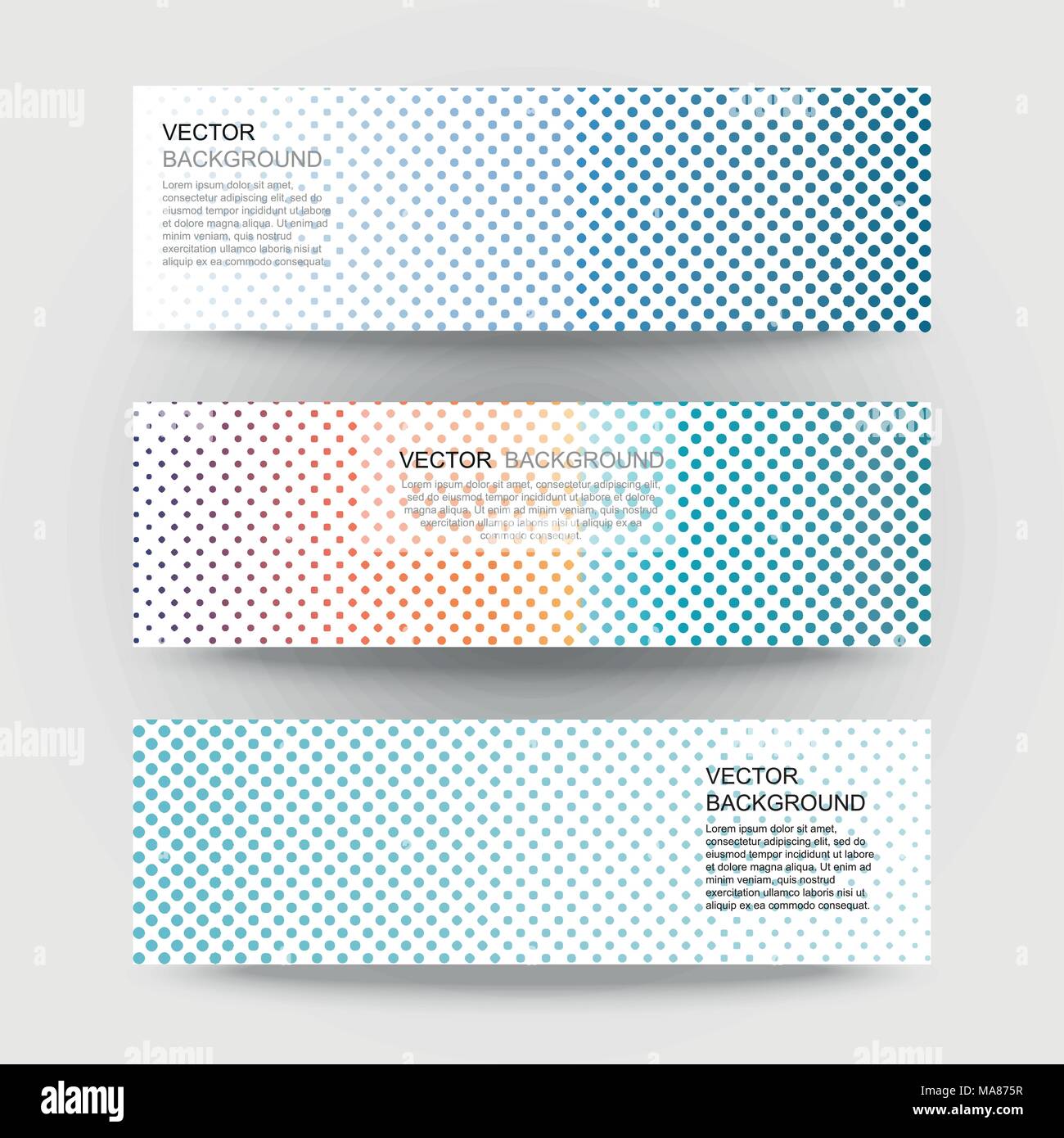 Abstrakte Rasterpunkte Hintergrund. Vektor gradient Muster. Stock Vektor