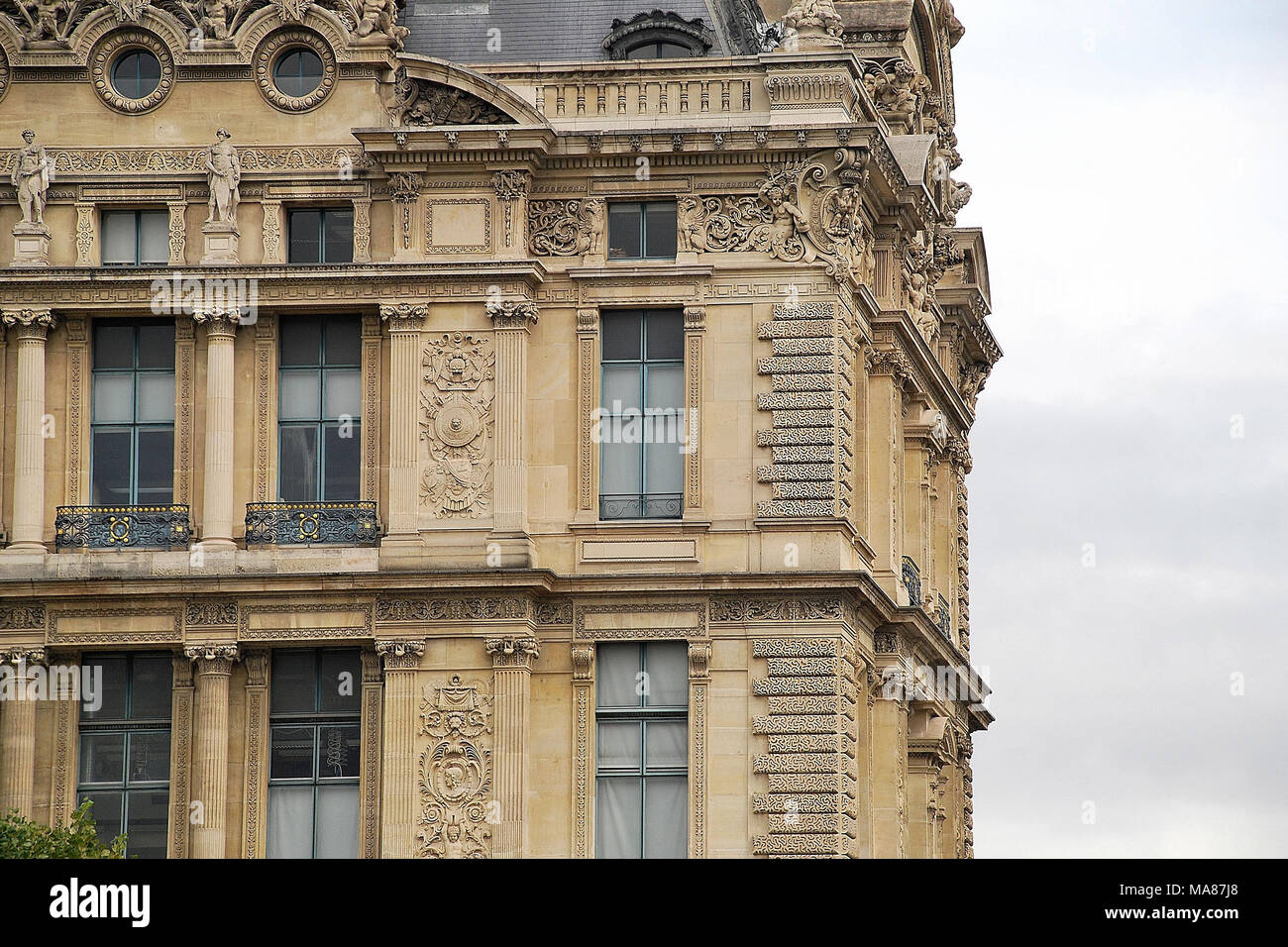 Ein altes Gebäude in der Nähe des Eiffelturm, Paris, Frankreich Stockfoto