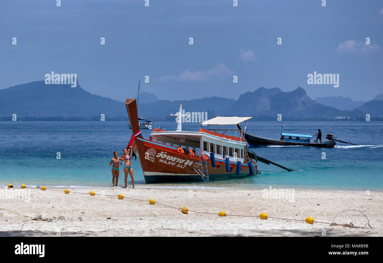 Krabi, Koh Poda Island, Thailand Stockfoto