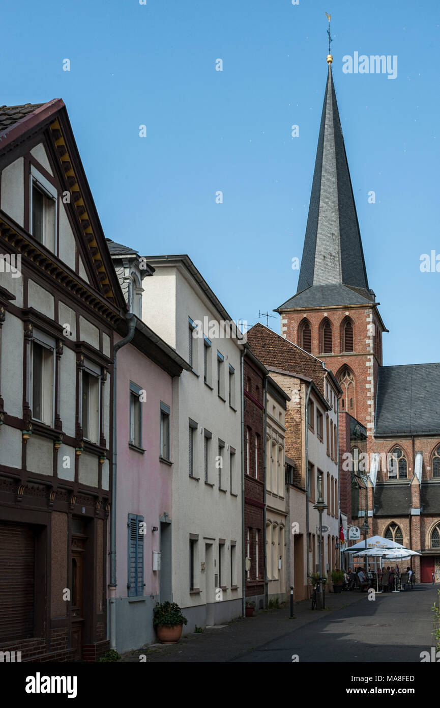 Brühl, einer Stadt im Rheinland. Es liegt im Bezirk Rhein-Erft-Kreis, 20 km südlich vom Stadtzentrum Köln, Deutschland Stockfoto