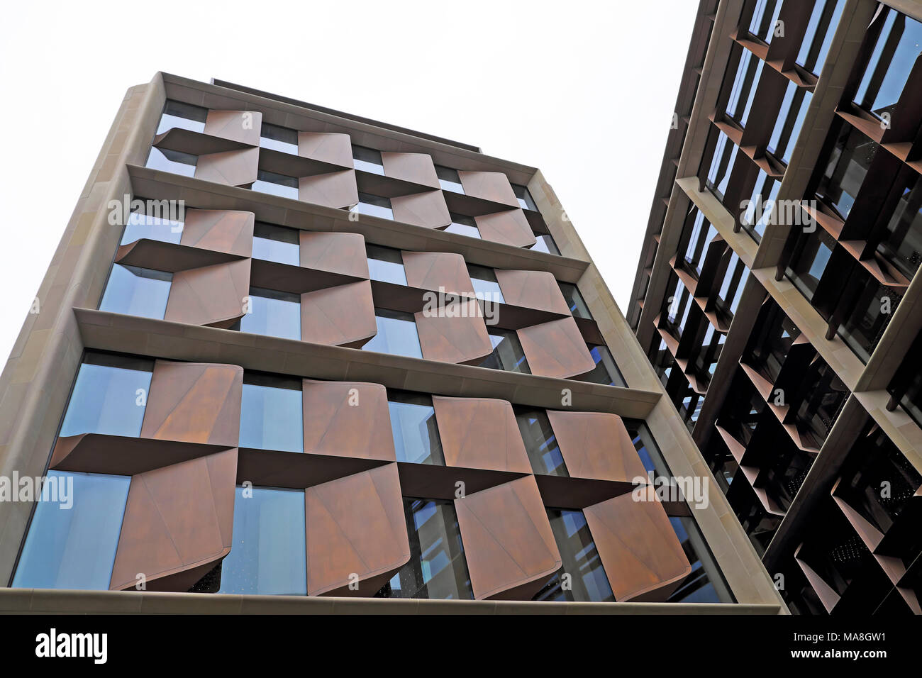 Bloomberg L.P. Europäische Zentrale neues Bürogebäude in der Londoner City Square Mile UK KATHY DEWITT Stockfoto