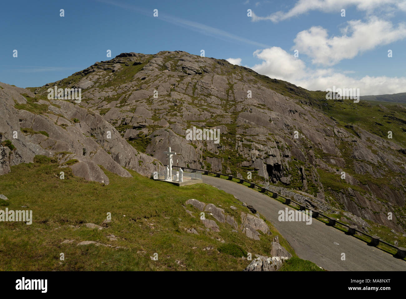 Die Tim Healy Pass Summit auf der Halbinsel Beara, West Cork, Irland Stockfoto