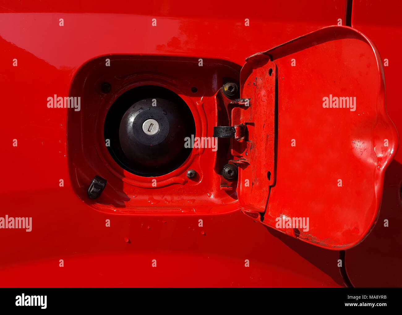 Tankdeckel des Auto Stockfotografie - Alamy
