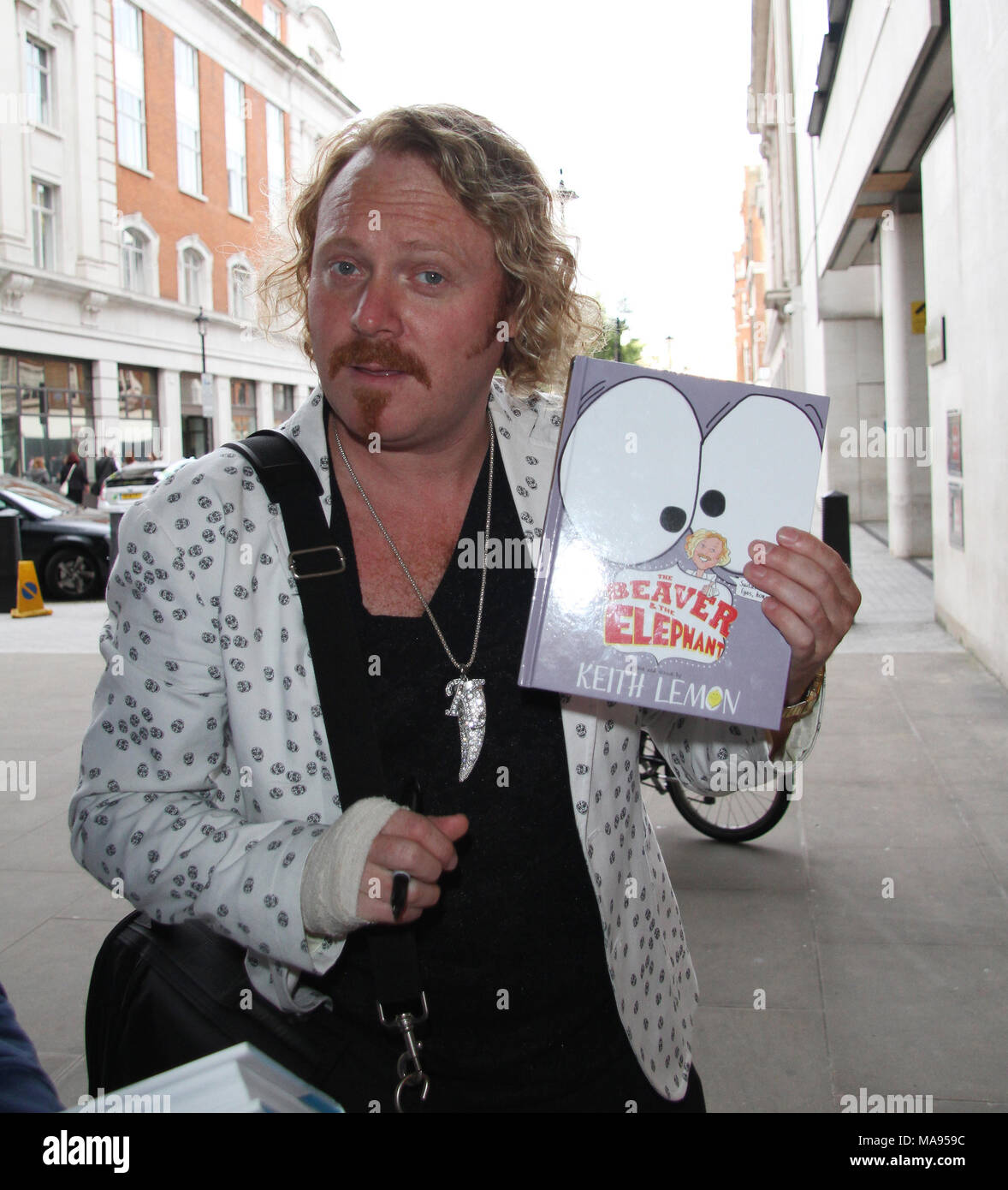 28/08/2014: Keith Zitrone bei den BBC-Studios in London gesehen Stockfoto