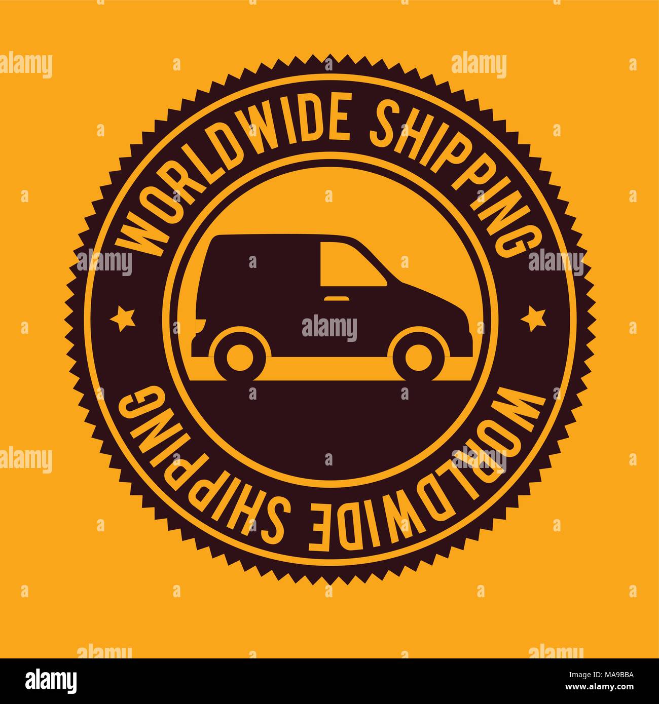 Transport, Lieferung und Versand Stock Vektor