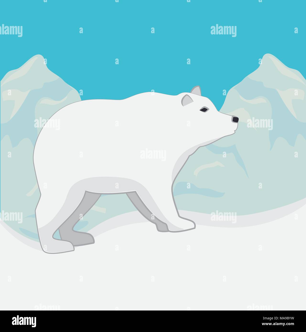 Arctic bear Tier Stock Vektor