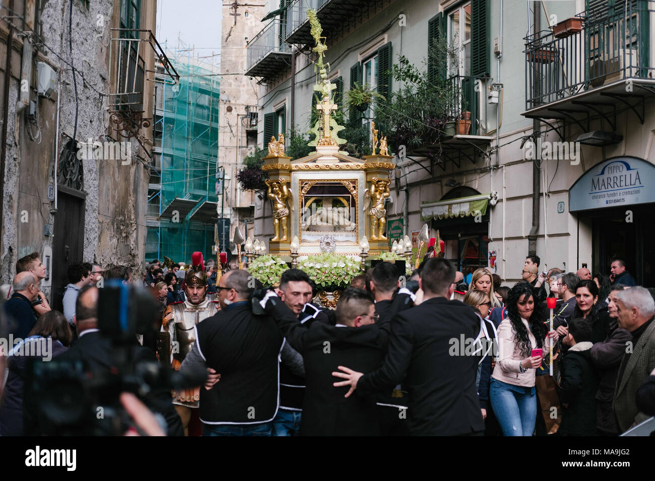 Palermo Sizilien Italien 30 Mar 2018 Ein Sarg Mit Einer