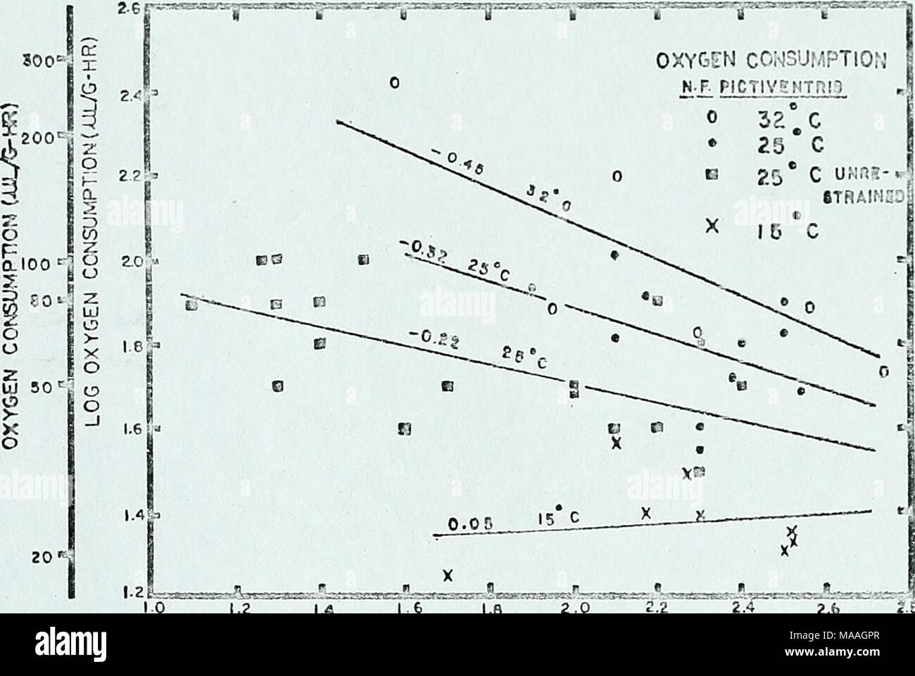 Die Okologische Und Physiologische Kontrolle Der Wasserverlust In Schlangen 10 1 2 1 4 1 6 1 6 2 0 Log Korper V 8 G 2 Fe 2 9 100 0 Korper V 8 G Oxygtn N R Verbrauch 0 3 C 25 C X C Stockfotografie Alamy