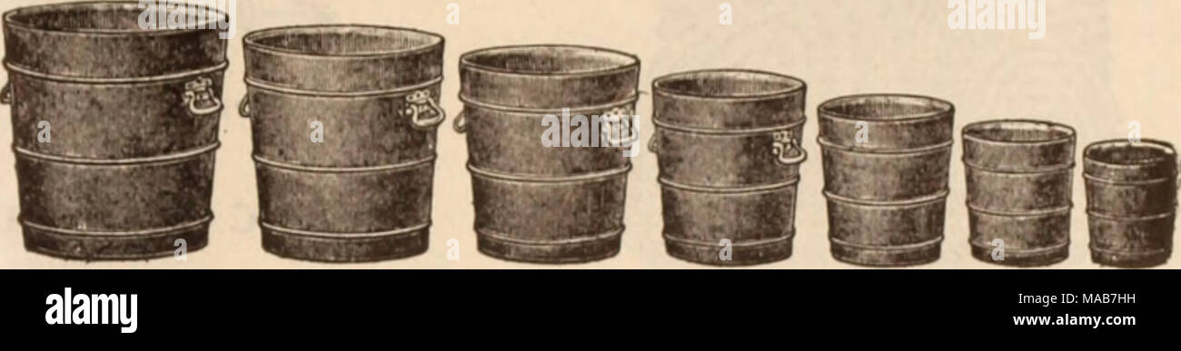 . Dreer der Großhandel Preisliste/Henry A. Dreer. . Diese völlig neue Wanne ist bei weitem das sauberste, billigste, leichtesten und besten Floristen Wanne überhaupt angeboten. NTade der Zeder mit elektrisch geschweißte Bänder, grün lackiert, präsentiert eine sehr gepflegt aussehen. Nur die Wanne für große Muster Pflanzen jeglicher Art werden nicht im Versand. Die vier größten Größen werden geliefert mit Drop verarbeitet. Außen Innen Länge von Diam. in. Durchm. in. Die Stabkirche in. Jede. Dutzend. 100 Nr. 10. 21 V * 20 21 1 $ 45 $ 130 $ 16 00 00 Nr. 20 19% 18 19 1 30 14 00 115 00 Nr. 30 17 16 17 1 00 11 25 92 00 Nr. 40. 15 14 15 65 7 00 56 00 Nr. 50. 1. Stockfoto