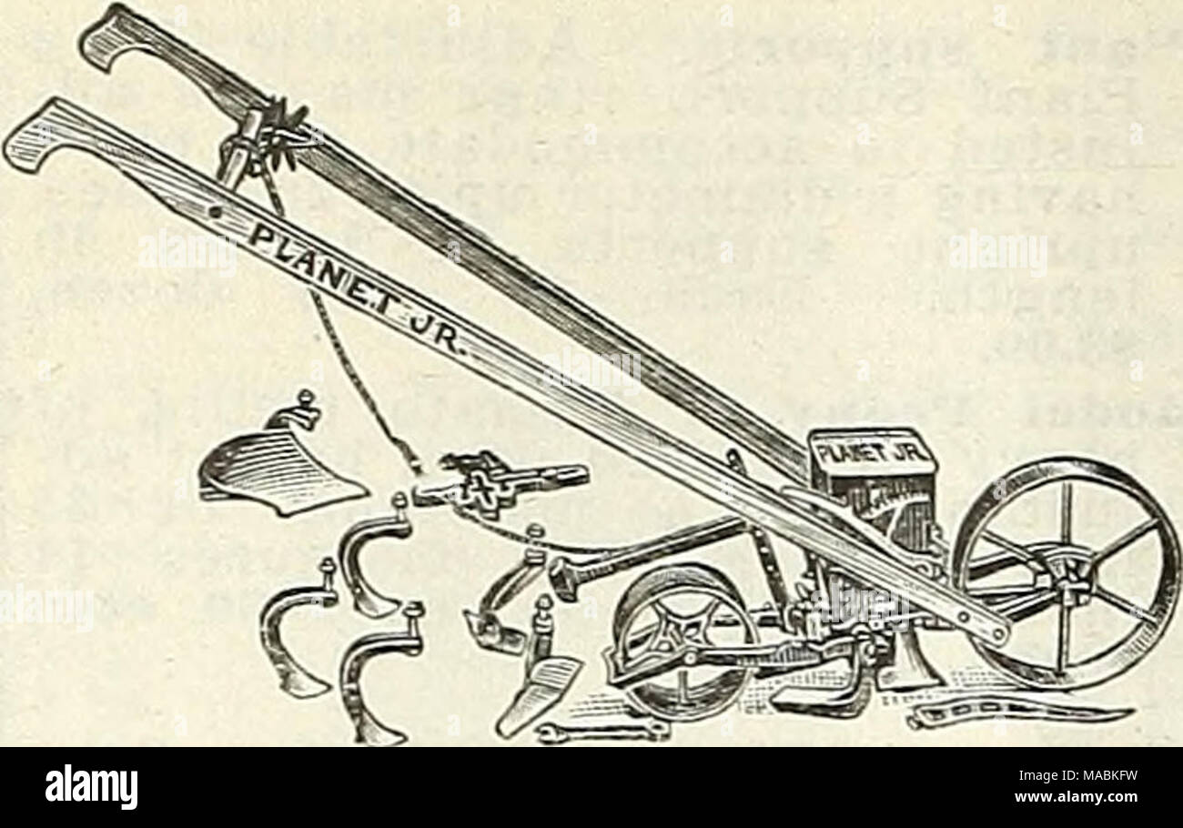 . Dreer der Großhandel Preisliste für Floristen: Spezielle spring Edition. fio. 4. Kombinierte S e e d e r und C U1 11V ein Tor. Die kleinen Erzeuger sollten wählen Sie eine der kombinierten Maschinen. Als Hügel und Sämaschine Sämaschine Es öffnet sich das Fell-Row, Einlagen der Samen, cov-ers und rollen Sie es, entweder in Bohrer oder Hügel. IVo. 4 Planeten jr. Kombiniert Hill und hält 2% der Sämaschine Sämaschine und Single Wheel qt Hoe. $ 17.00 So. 4D. Sämaschine, nur, das Kultivieren von Werkzeugen nicht ausgeschlossen 13 $ 25 IVo. 25. C o m kombiniert Seeder und Cnltivator. Viele Benutzer nennen das das "Komplette Gärtner." Sauen alle Samen a s unter Nr. erklärt Stockfoto