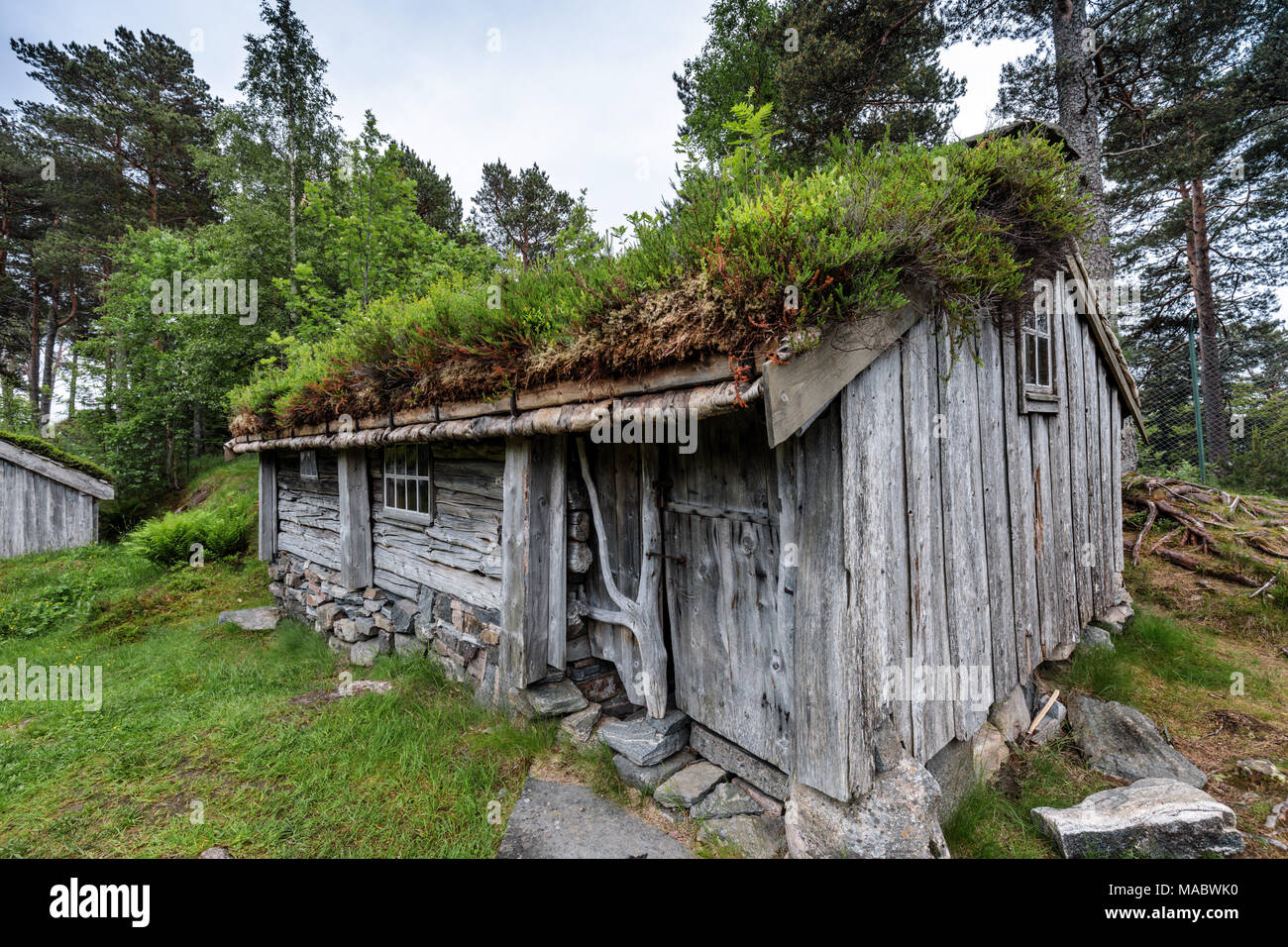 Die Romsdal Museum ist ein Museum im Bezirk Romsdal Møre & Romsdal County, Norwegen. Stockfoto