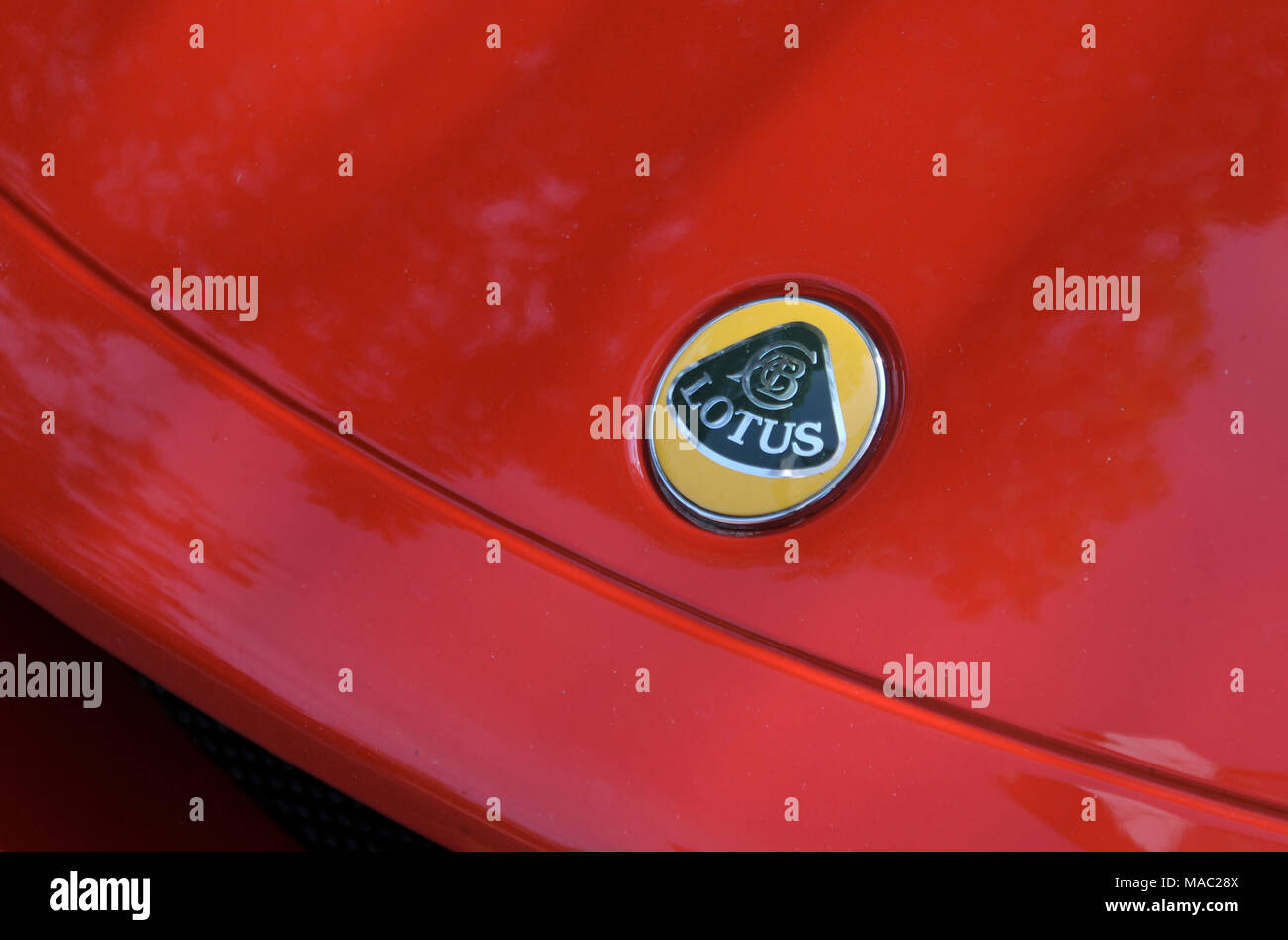 Logo der Lotus Auto, Kuala Lumpur, Malaysia Stockfoto