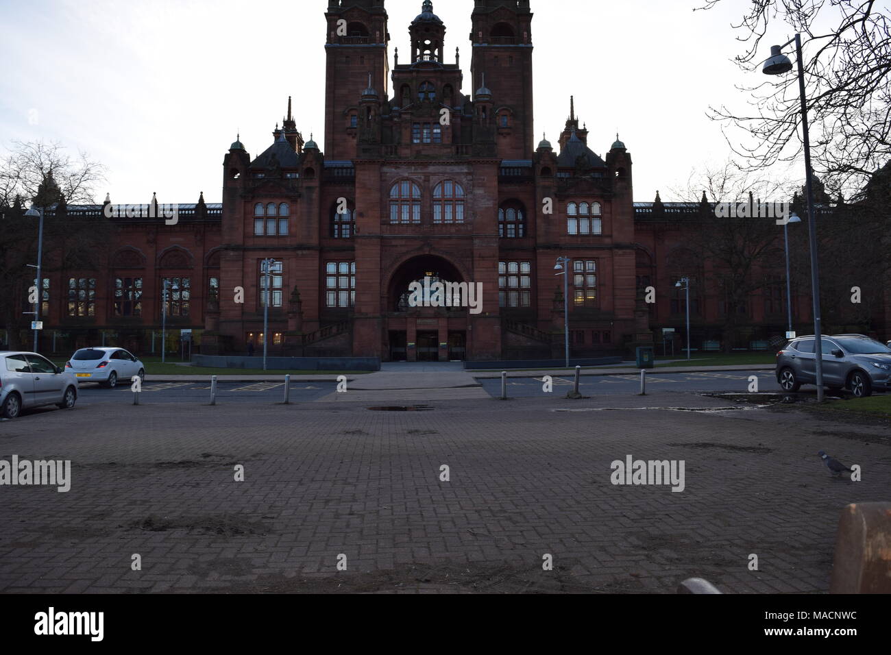 'Glasgow'' Glasgow University Blick aus der Kelvin Hall' cotland'. Stockfoto