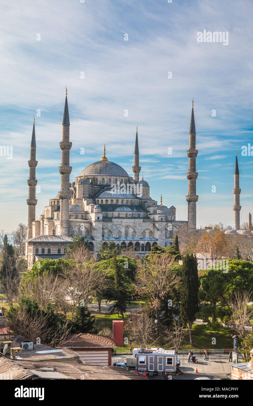 Istanbul, blaue Moschee Stockfoto