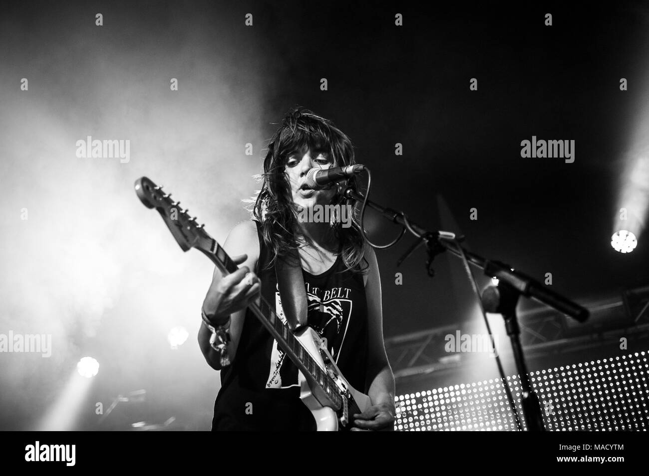 Courtney Barnett performing Live at Glastonbury Festival, England, UK, 2015. Stockfoto