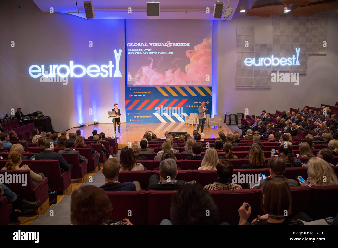 Eurobest, feiern die besten kreativen Arbeiten in Europa, die Europäische Advertising Festival 2014 in Helsinki, Finnland Dez. 01 - 03 2014 © ifnm Stockfoto