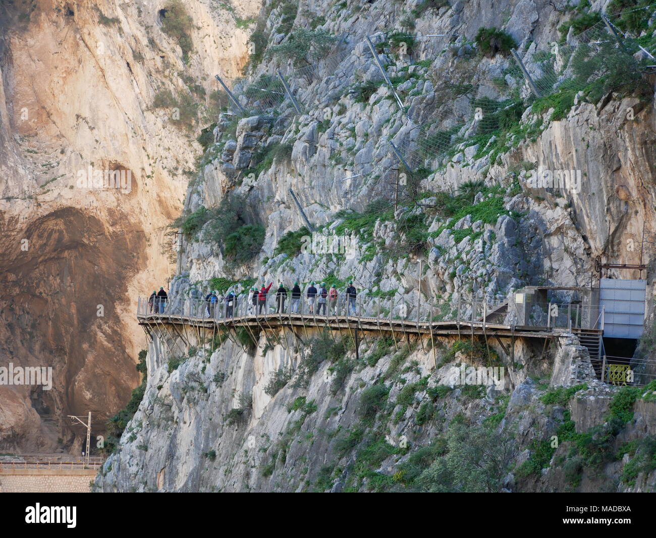 Caminito del Rey, Andalusien, Spanien, alten Fußweg Stockfoto