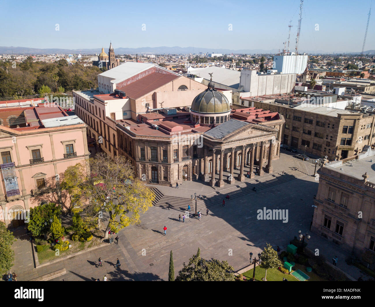 Historische Teatro de la Paz, San Luis Potosi, Mexiko Stockfoto