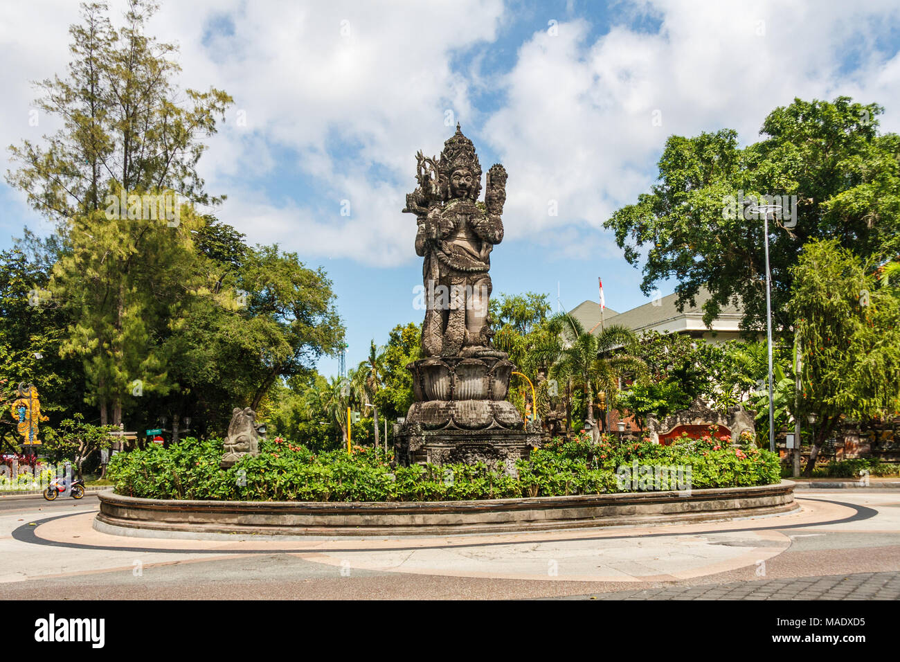 Balinesische Statue, Kreisverkehr, Denpasar, Bali, Indonesien Stockfoto