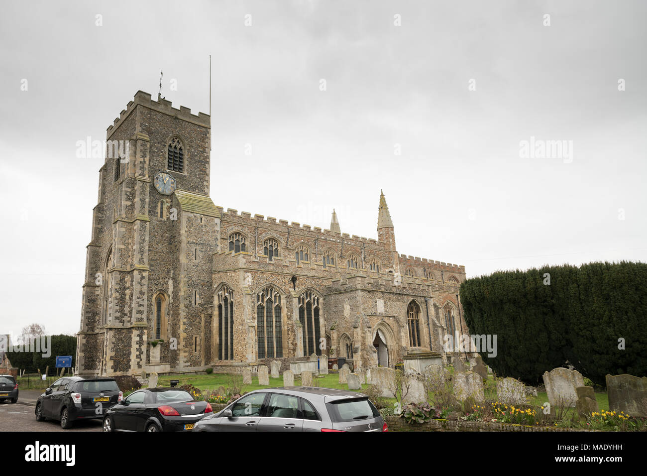 St. Peter & Paul Kirche, Clare, Suffolk Stockfoto