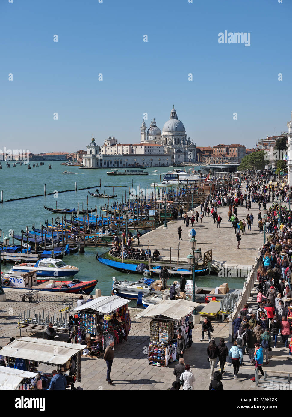 Blick über die Lagune, Venedig Stockfoto